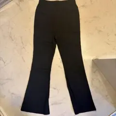 KOBE LETTUCE リブ フレアパンツ ブラック