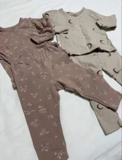 パジャマ2点セット　80