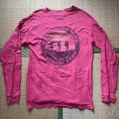 馬*し様 comfort colorsピンク ロングスリーブカットソー men'