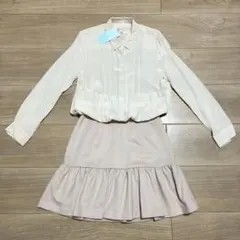 ￥29400 新品 アクアガール 上質シルク×シルクドッキングワンピース 38