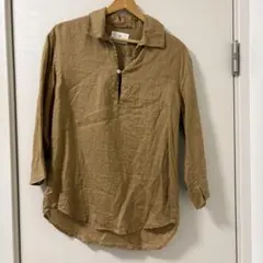 URBAN RESEARCHリネン混 プルオーバーシャツ ブラウンのサムネイル