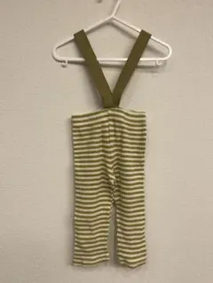 Bebe Holic サスペンダー付きレギンス L ボーダー ベビー