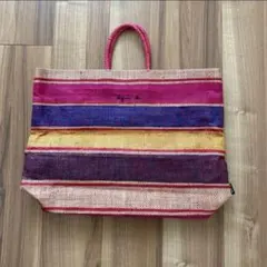 年末セール！アニエスベー ラフィアトートバッグ