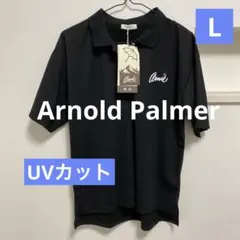 新品タグ付　レディース Arnold Palmer ポロシャツ 黒　Lサイズのサムネイル