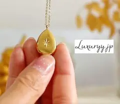 サージカルステン 一粒ジルコニアダイヤ 金アレ対応 【新入荷】しずく ネックレス