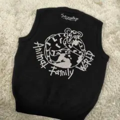 90s カステルバジャック スポーツ アニマルワールド ニットベスト 日本製