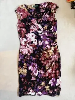【美品】LAUREN RALPH LAUREN カシュクールワンピース