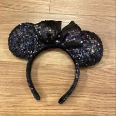 【一回のみ使用の美品】 ミニー　スパンコールカチューシャ
