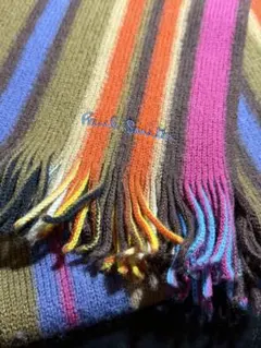 Paul Smith マルチカラーストライプマフラー ドイツ製