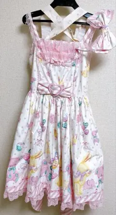 Angelic Pretty 2015 福袋 サロペット ジャンスカ ピンク - メルカリ