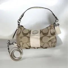 COACH コーチ ショルダーバッグ シグネチャー キャンバス F19218