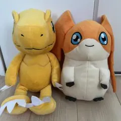 デジモン　アグモン、パタモンぬいぐるみセット