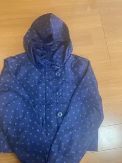 【美品】GAP KIDS 160 ウインドブレーカー ドット 紺 ショート丈