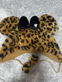 Disneyヒョウ柄ファンキャップ旧