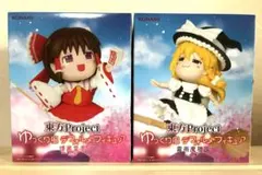 【新品】東方Project ゆっくり風デフォルメフィギュア 博麗霊夢 霧雨魔理沙