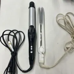 サロニア　コテ　ストレートアイロン　2本セット