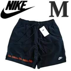 新品 ブラック M ナイキ メンズ ウーブンショートパンツ ハーフパンツ 膝上