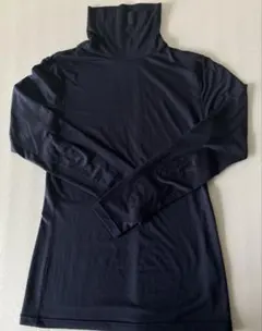 ユニクロ ヒートテックタートルネック S ネイビー