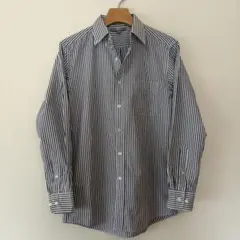 【UNIQLO】ユニクロ メンズ 長袖 ストライプボタンダウンシャツ Sサイズ