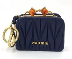【匿名配送】MIUMIUミュウミュウ　がま口　折財布　　❤︎ MIUMIU♡ガマ口お財布