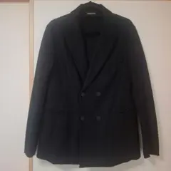 エンポリオアルマーニ　ダブルブレスト テーラードジャケット 黒　XL