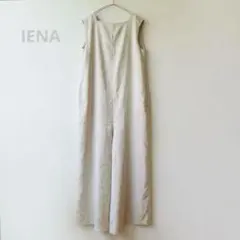 【美品】IENA イエナ ドライツイルリネンオールインワン アイボリー 38❤︎のサムネイル