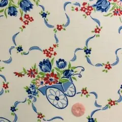 ヴィンテージフィードサック1/8サイズf339