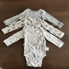 UNIQLO 長袖ボディスーツ　3枚セット 80 SNOOPY スヌーピー　肌着