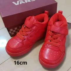 値下げ☆VANS　キッズスニーカー　赤16cm