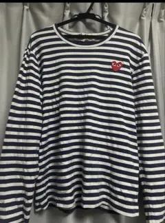 PLAY COMME des GARCONS ボーダー黒 Tシャツ ロンT M - メルカリ