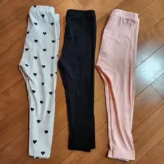 レギンス まとめ売り SHEIN 90cm ハート ピンク