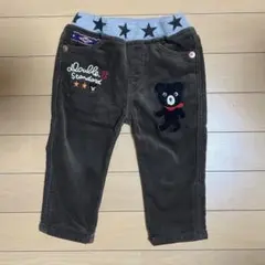 DOUBLEBダブルビーミキハウスパンツ80cm長ズボン星スター茶ブラウン