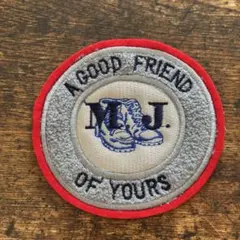 ワッペン　MJ アップリケ　刺繍　ビンテージ　昭和　レトロ