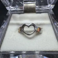 Silver シルバー ハート デザイン リング 指輪