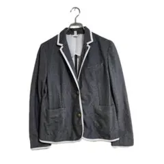 GU テーラードジャケット XL グレー 通勤通学 おしゃれ カジュアル 上品