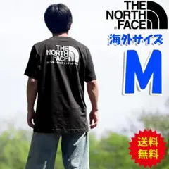 ノースフェイス バックプリント Tシャツ 黒 海外M 日本L相当 tb