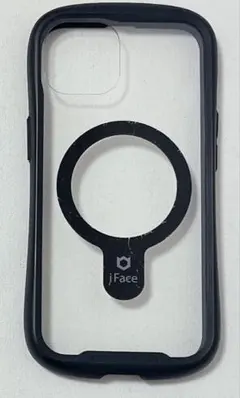 iFace iPhone13ケース MagSafe対応 クリア ブラック