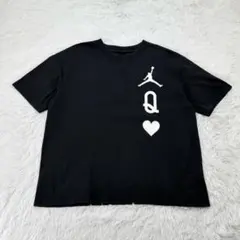 【レディース】JORDAN Tシャツ クイーン ハート 黒 XLのサムネイル