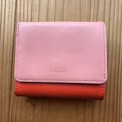 ポールスミス　コンパクトウォレット　ピンク、オレンジ