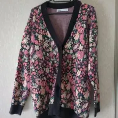 ZARA 花柄カーディガン