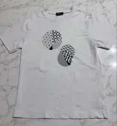 COMME CA ISM 幾何学模様 Tシャツ 140A