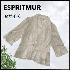 (B-901) ESPRITMUR 5分袖 テーラード ジャケット 薄手 M