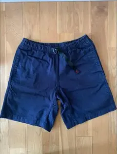 ネイビー ショートパンツ 調整可能ウエスト