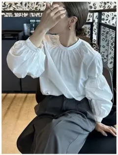 【selectMOCAbyson 】ボリュームギャザースリーブブラウス F 新品