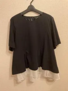 トランスワーク　ペプラムトップス　大きいサイズ44