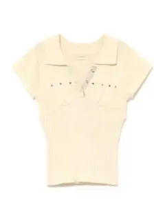 ANDMARY Lindsay logo tops white - メルカリ