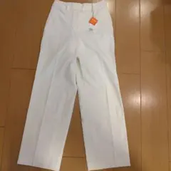 PLSTストレートパンツ　XXSサイズ　白　秋冬パンツ