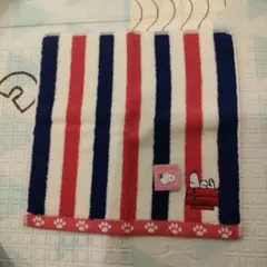 スヌーピー ストライプタオルハンカチ