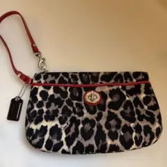 COACH レオパード柄 リストレット ポーチのサムネイル
