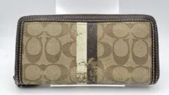 Coach長財布　ブラウン　ベージュ